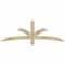 Ekena Millwork Davenport Rough Sawn Timber Gable Bracket, Douglas Fir, 72"W x 24"H x 2"D x 4"F, 8/12 Pitch GBW072X24X0204DAV00RDF - alternate 1